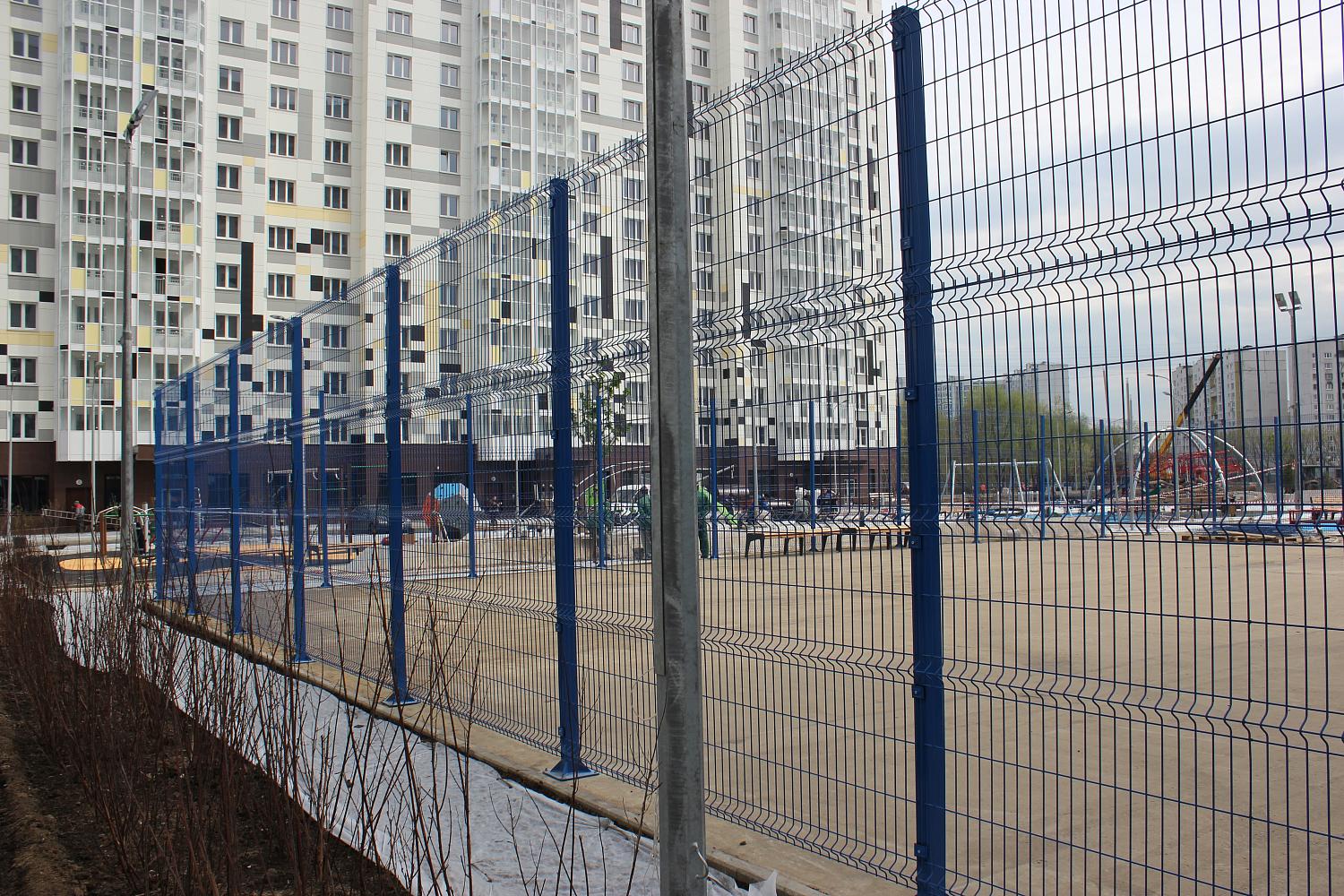 Забор 3D для спортивной площадки